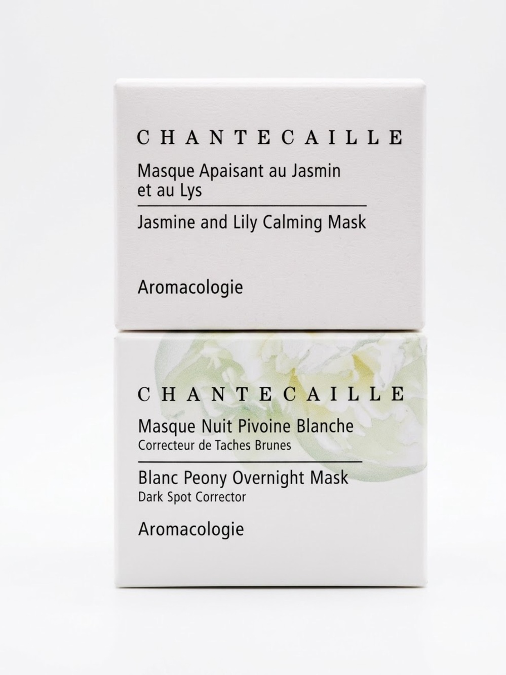 NEW Chantecaille Blanc Peony Overnight Mask 5ml+Jasmine and lily calming mask5ml